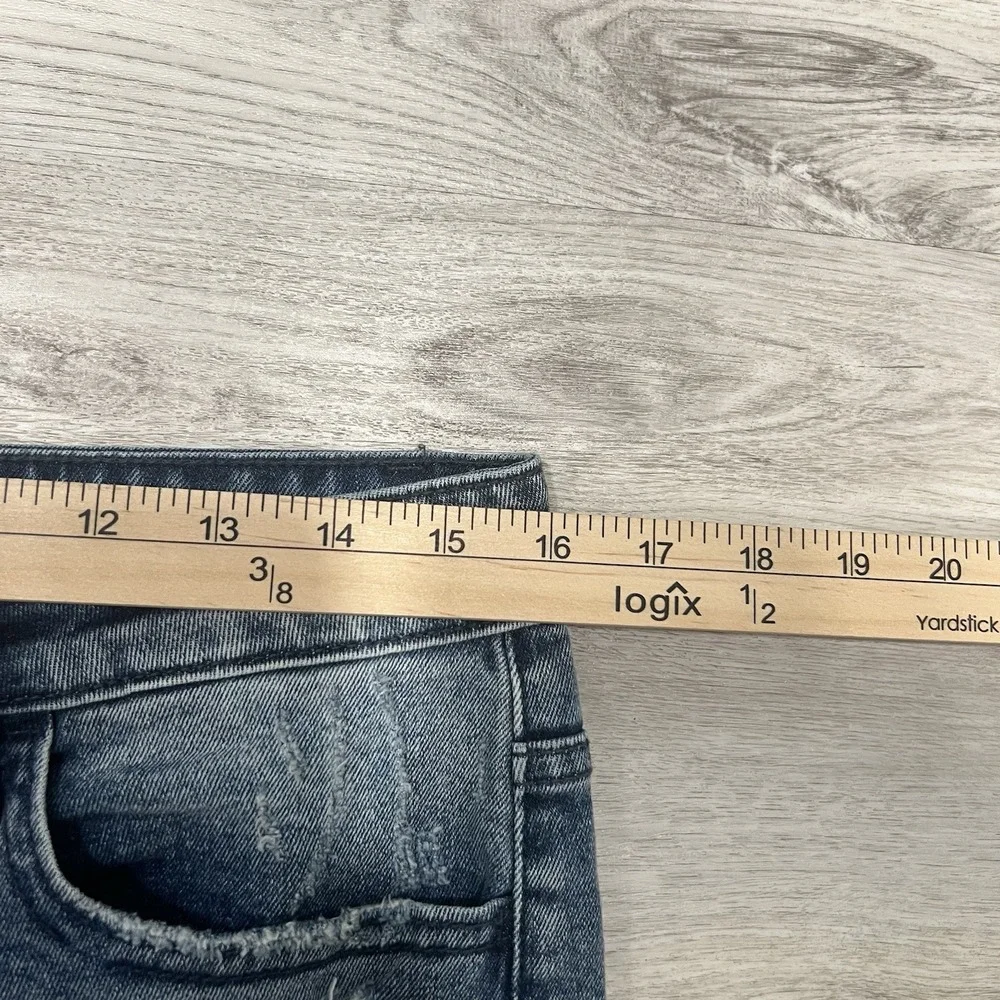 Vervet Distressed High Rise Crop‎ Straight Leg Denim Jeans Sz 30 - Picture 10 of 10